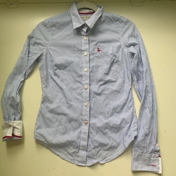 Blue and White button down - Picture 3 of 4